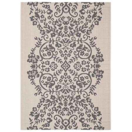 Safavieh 6 ft. 7 in. x 9 ft. 6 in. Martha Stewart Rectangle Power Loomed Rug Hickory MSR4256-236-6